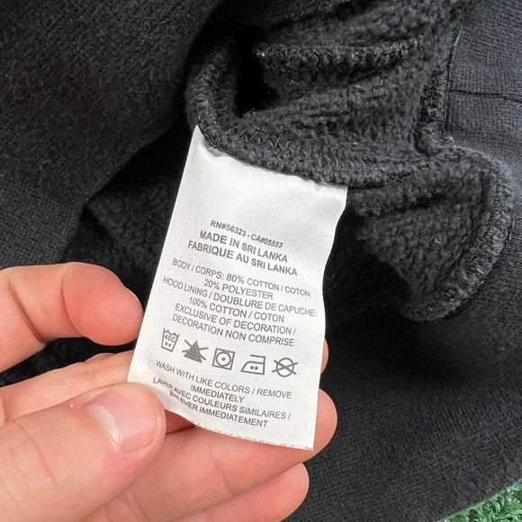 Nike Side Swoosh Essential Boxy Sports Hoodie Mens Small Faded Black BV2654-010 - Picture 5 of 10